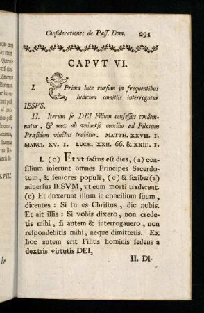 291-300, Caput VI