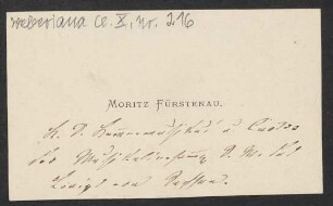 Brief an Unbekannt : o.D.