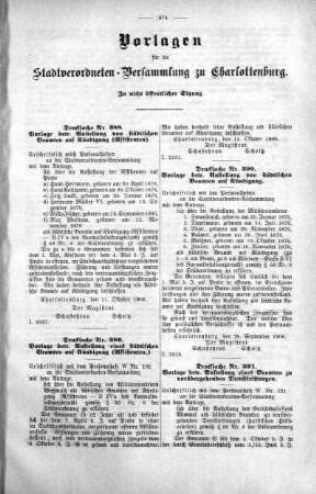 In nicht öffentlicher Sitzung. No. 17. (380-410), 12. Oktober 1906