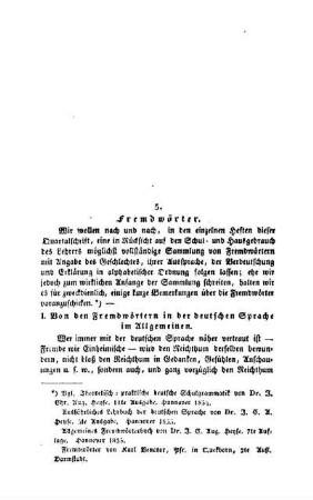 Fremdwörter : (Fortsetzung folgt)