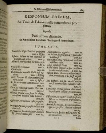 Responsum Primum [...]