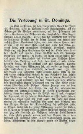 Die Verlobung in St. Domingo.