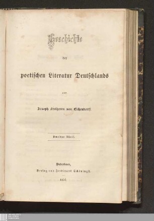 2: Geschichte der poetischen Literatur Deutschlands