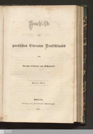 2: Geschichte der poetischen Literatur Deutschlands