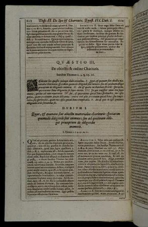 Quæstio III. De obiectis & ordine Charitatis.