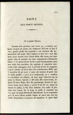 Note Alle Parte Seconda.