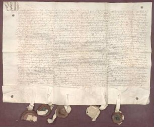 Markgraf Christoph I. von Baden leiht von Otto Sturm Ritter 625 Gulden; Bürgen sind Baden, Pforzheim, Ettlingen, Stollhofen und Rastatt
