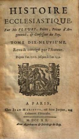 Histoire ecclesiastique, 19. Depuis l'an 1300. jusques à l'an 1339