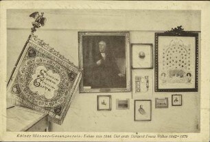 Kölner Männer-Gesangverein: Fahne von 1844. Der erste Dirigent Franz Weber 1842- 1876