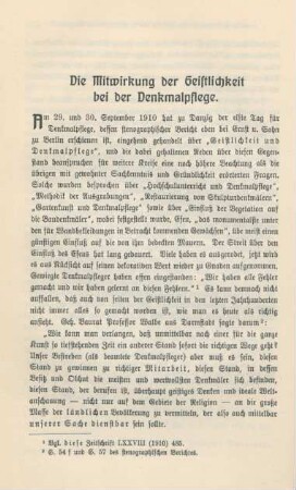 46-51 Die Mitwirkung der Geistlichkeit bei der Denkmalpflege