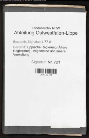 Anstellung und Niederlassung von Ärzten (auch Stadtphysikus) und Tierärzten in Lemgo