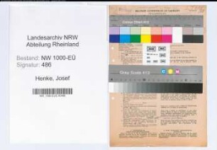 Entnazifizierung Josef Henke, geb. 02.05.1898 (Postschaffner)