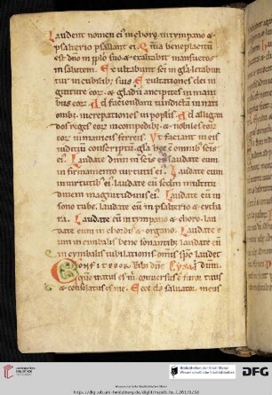 Cantica Veteris et Novi Testamenti, eingeschoben 122v Te deum