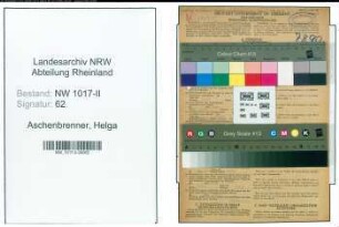 Entnazifizierung Helga Aschenbrenner , geb. 06.12.1922 (Kontoristin)