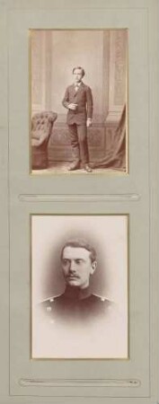 oben: Prinz Ludwig Wilhelm von Baden unten: Erbgroßherzog Friedrich II. von Baden