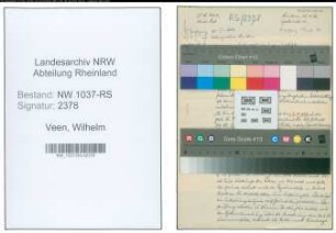 Entnazifizierung Wilhelm Veen , geb. 06.10.1905 (Studienrat)
