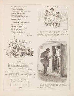 "Mägdelein's Maienklage" "Ungleiches Maß" "Aus der Sommerfrische"