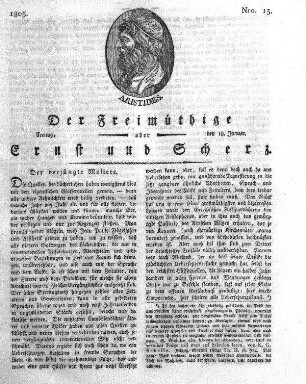 Nro. 13, Freitag, den 18. Januar 1805