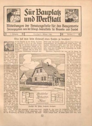Was hat man beim Entwurf eines Hauses zu beachten?