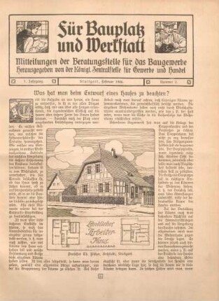Was hat man beim Entwurf eines Hauses zu beachten?