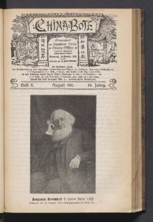 Heft 8. August 1911. 19. Jahrg