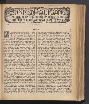 Heft 9. 17. Jahrgang. Juni 1915