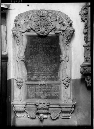 Heidelberg Peterskirche Epitaph Pauli Hachenberg