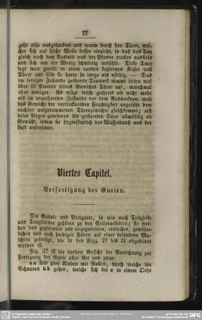 Viertes Capitel. Verfertigung der Gurten
