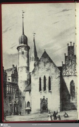 [Äußere Ansicht des Domes von Merseburg, Südseite]