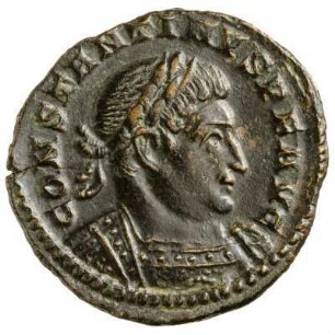 Münze, Follis, Aes 2, 313 - 315 n. Chr.