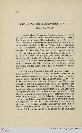 48: Gebäudemodelle spätgeometrischer Zeit