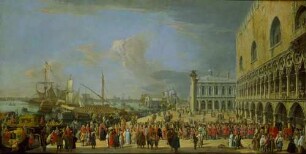 Der Empfang des kaiserlichen Gesandten Graf Colloredo in Venedig