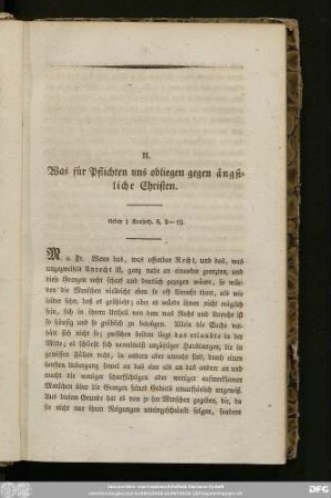 II. Was für Pflichten uns obliegen gegen ängstliche Christen.