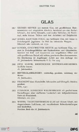 Glas (Nr. 387-405)