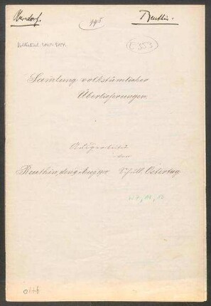 Konferenzaufsatz Reutin, Alpirsbach OA Oberndorf