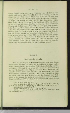 Kapitel. X. Der Lese-Unterricht