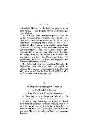 Philosophisch-pädagogische Leitsätze