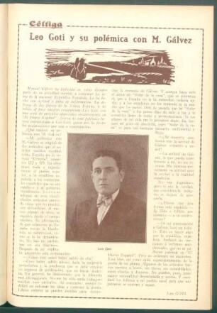 Leo Goti y su polémica con M. Gálvez