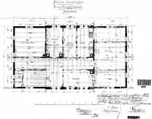 Gemmingen: Empfangsgebäude Verwaltungsgebäude Grundriß Dachgeschoß