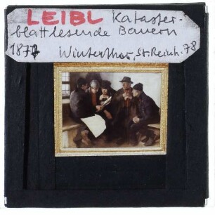 Leibl, Katasterblattlesende Bauern
