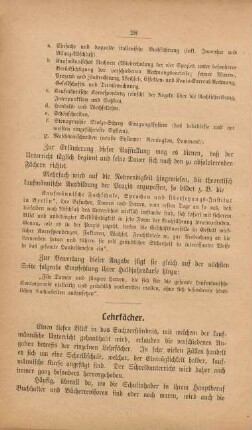 Lehrfächer