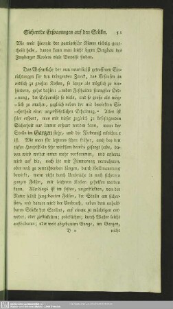 Sichernde Ersparungen auf den Stölln