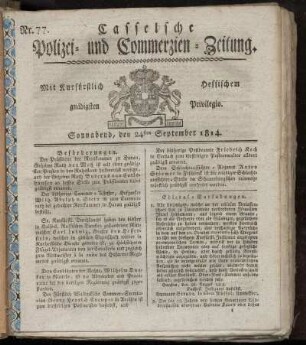 Nr. 77, Sonnabend den 24sten September. 1814