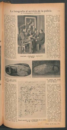 La fotografía al servicio de la policía de investigaciones criminales