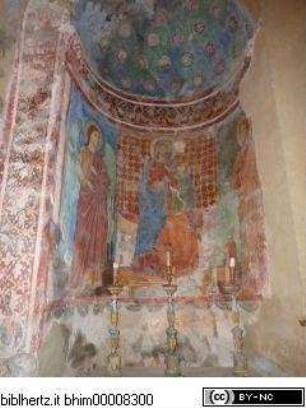Thronende Madonna, flankiert von den Erzengeln Michael und Gabriel