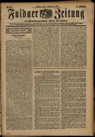 Zweite Ausgabe vom Freitag, den 05. November 1897.