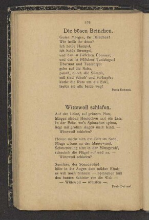 Wittewoll schlafen.