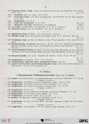 II. Gefässe (Nr. 1462-1868)