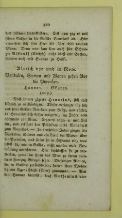Alarich vor und in Rom