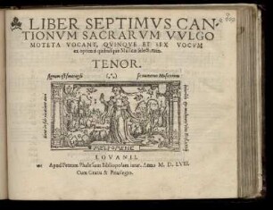 Liber septimus cantionum sacrarum ... quinque et sex vocum. Tenor